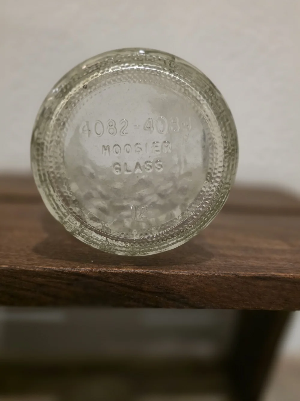 Textured Clear Glass Vase